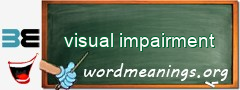 WordMeaning blackboard for visual impairment